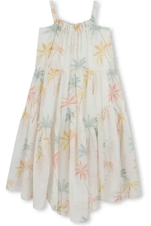 Chloé Vestido con palmeras estampadas