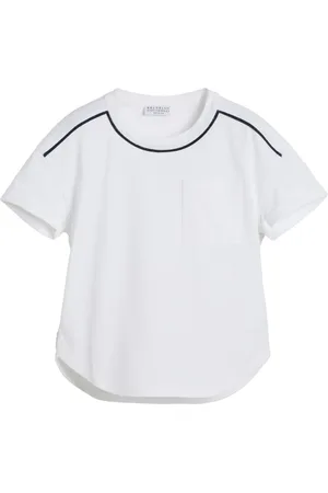 Brunello Cucinelli Playera con detalle de cadena Monili