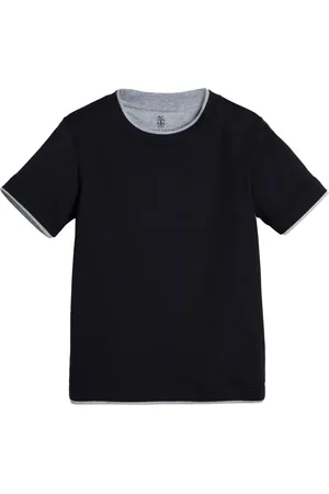 Brunello Cucinelli Playera con capas falsas