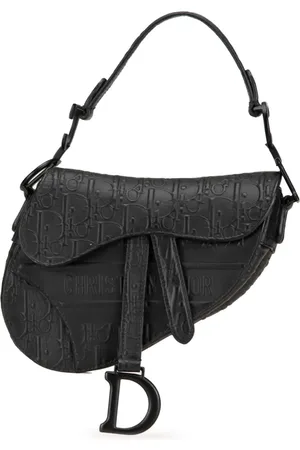 Dior Bolsa de hombro Mini Embossed Calfskin Oblique Saddle 2020