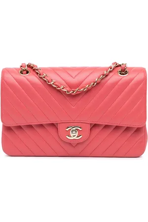 CHANEL Bolsa de hombro Medium Classic Chevron Lambskin Double Flap 2017-2018