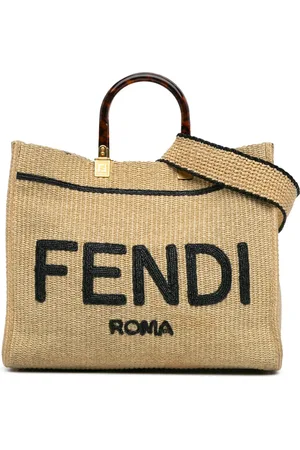 Fendi Bolsa satchel Medium Sunshine Raffia Tote 2010-2024