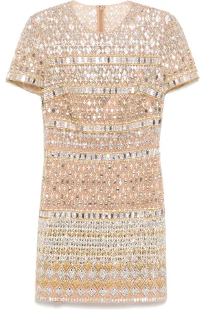 Elie saab Vestido con mostacillas bordadas