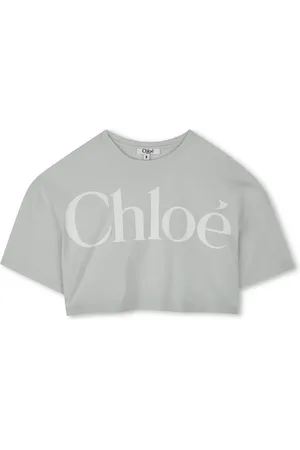 Chloé Playera corta con logo estampado