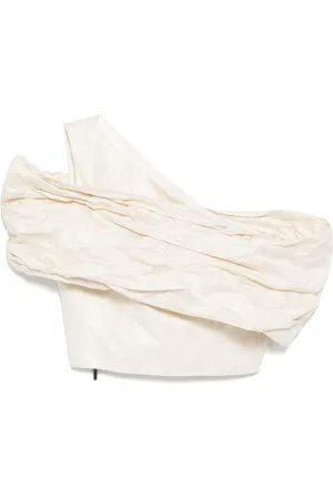 MATICEVSKI Top estilo corset con hombros descubiertos