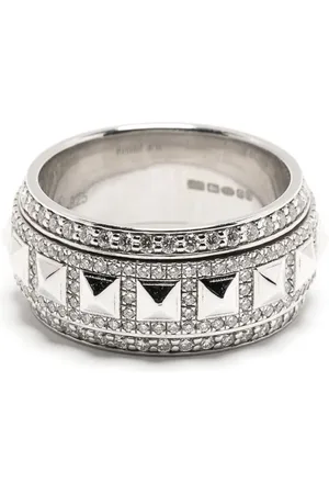 Statement Anillo Rockaway Spinner con diamante