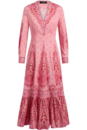 Etro Vestido midi de popelina