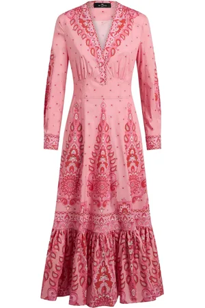 Etro Vestido midi de popelina