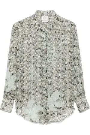 FORTE FORTE Camisa con estampado de serpiente