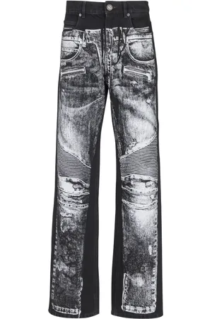 Balmain Jeans con estampado trompe l