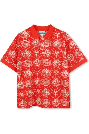 Kenzo Playera tipo polo con logo estampado
