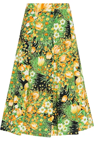 ROSETTA GETTY Falda midi con diseño plisado