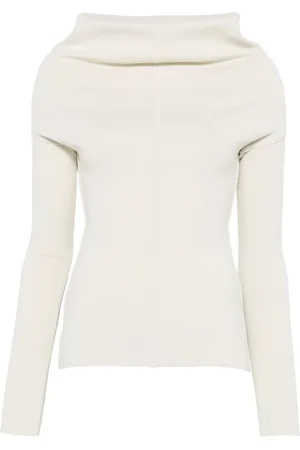 Rick Owens Top drapeado manga larga