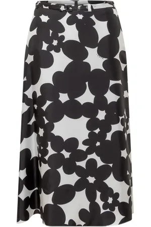 Marni Falda de seda con estampado floral
