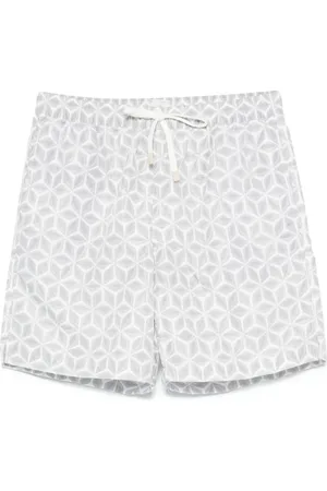 ELEVENTY Shorts de playa con estampado floral