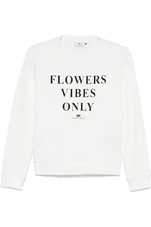Elisabetta Franchi Sudadera con texto estampado