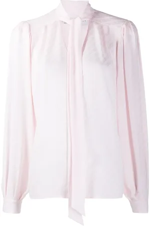 Givenchy Blusa a rayas con lazo en el cuello