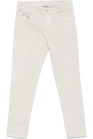 Brunello Cucinelli Jeans con parche del logo