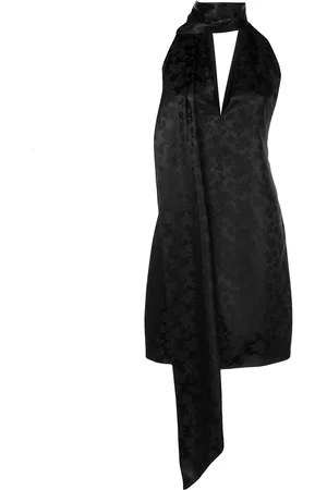 Givenchy Vestido con cuello halter y estampado floral