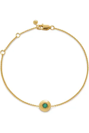 Monica Vinader Pulsera May Birthstone en oro amarillo vermeil de 18kt
