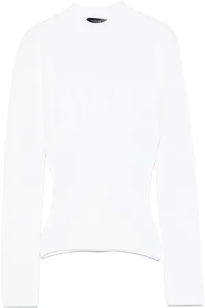 MUGLER Top tejido de canalé