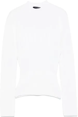 MUGLER Top tejido de canalé