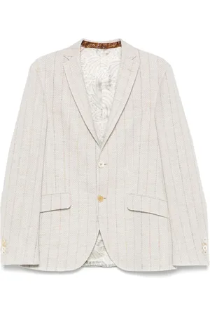 Etro Blazer con rayas diplomáticas estampadas
