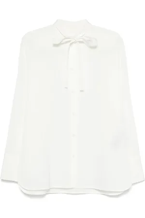 Jil Sander Camisa con moño en el cuello
