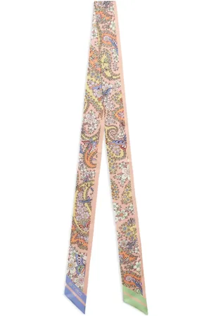 Etro Mascada de seda con estampado floral