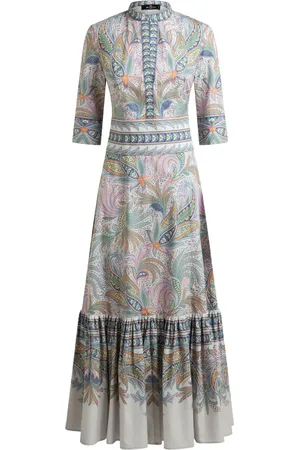 Etro Vestido largo con estampado floral
