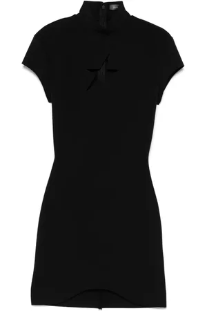 MUGLER Vestido corto con estrellas estampadas
