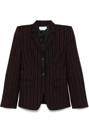 Alexander McQueen Blazer con motivo de rayas diplomáticas