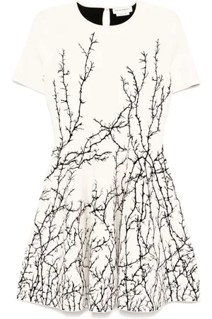 Alexander McQueen Vestido corto Thorn Branches