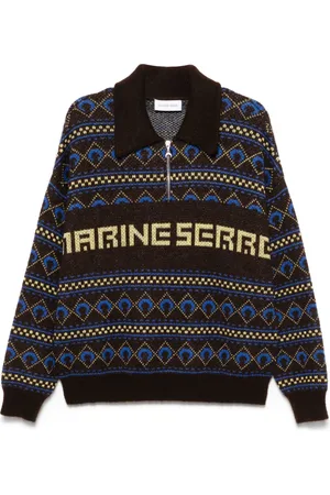 Marine Serre Suéter en jacquard