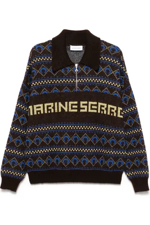 Marine Serre Suéter en jacquard