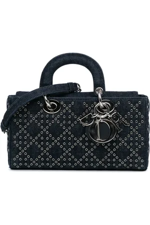 Dior Bolsa satchel Medium Denim Eyelet Cannage Lady D Joy 2022