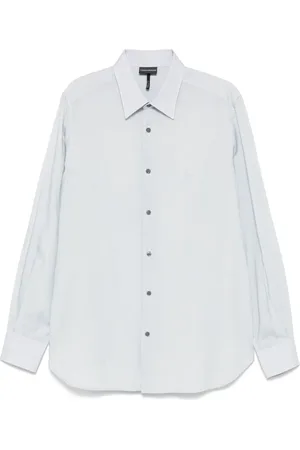 Emporio Armani Camisa con estampado de rayas diplomáticas