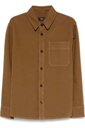 A.P.C. Camisa con logo bordado