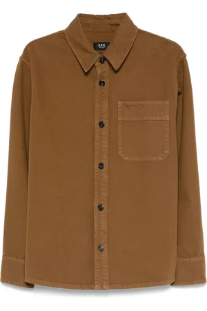 A.P.C. Camisa con logo bordado
