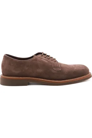 Brunello Cucinelli Zapatos derby de gamuza