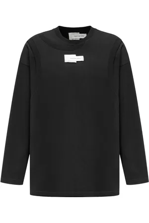 Feng Chen Wang Playera de jersey con cuello doble