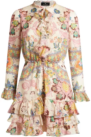 Etro Vestido corto con volantes