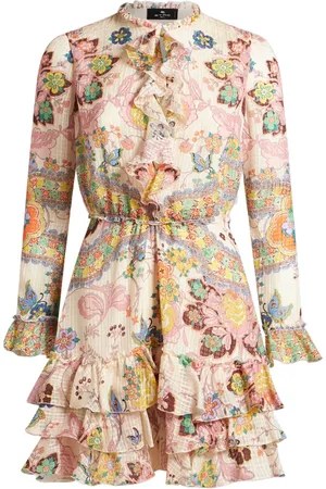 Etro Vestido corto con volantes