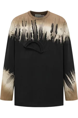 Feng Chen Wang Playera con estampado tie-dye
