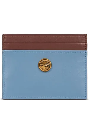 Etro Tarjetero con diseño de dos tonos