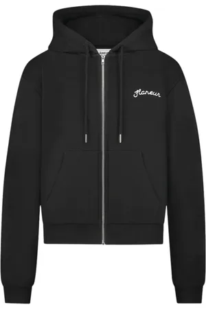 FLÂNEUR Hoodie con cierre y logo estampado