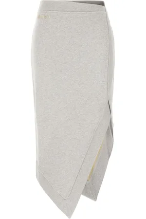 The Attico Falda midi con efecto melange