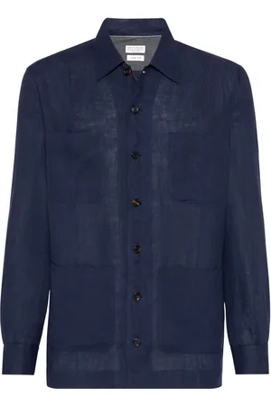 Brunello Cucinelli Camisa manga larga