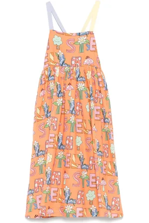 Stella McCartney Vestido con logo estampado