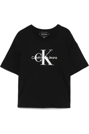 Calvin Klein Playera con detalle de glitter y logo estampado